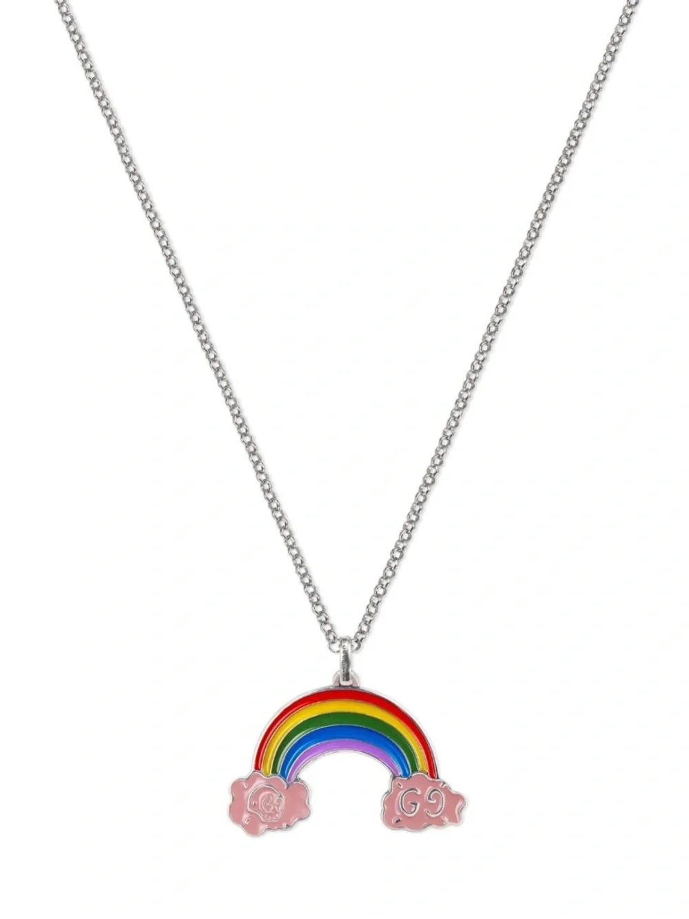 Gucci Rainbow Pendant Chain Silver 925 - Picture 6 of 7